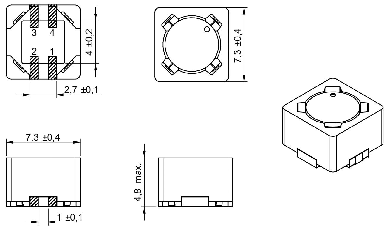 7345 SCC SMT Common Mode Line Filter