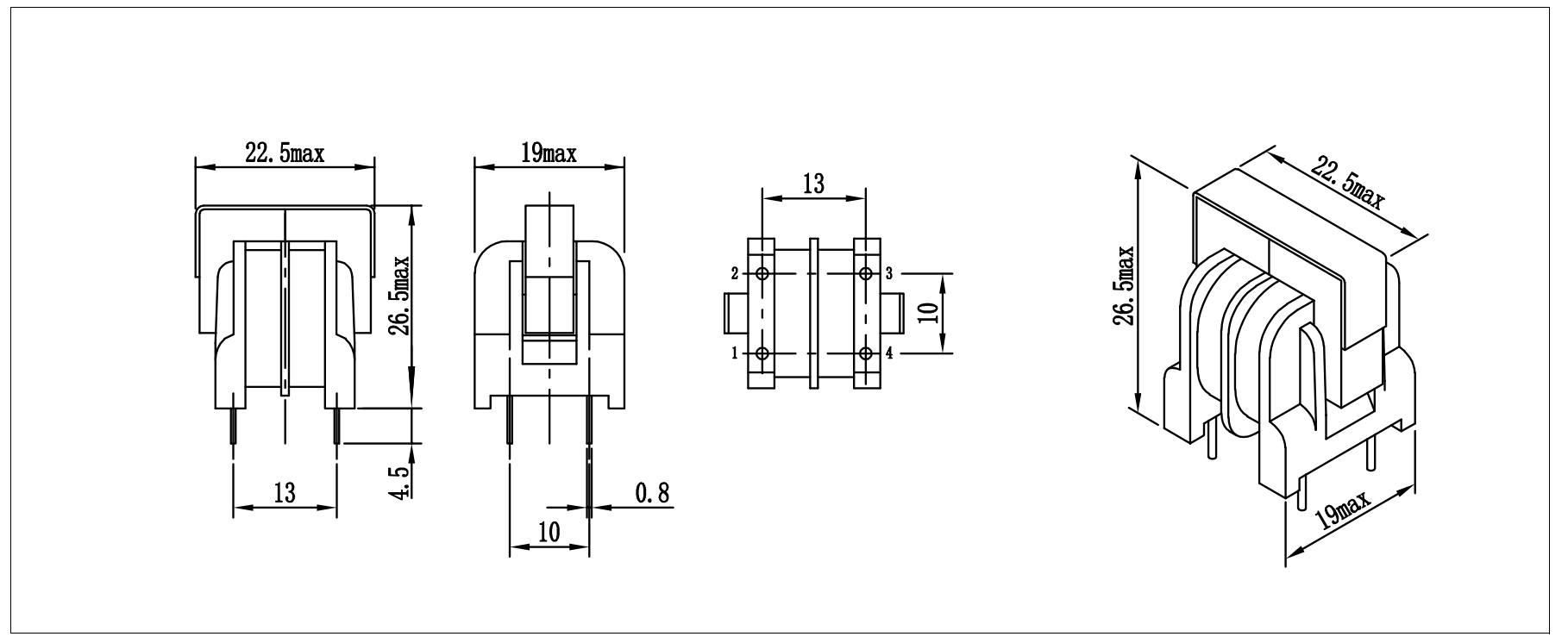 Lead-Free Common Mode Choke for LED Lighting Equipment Lead-Free Common Mode Choke for LED Lighting Equipment